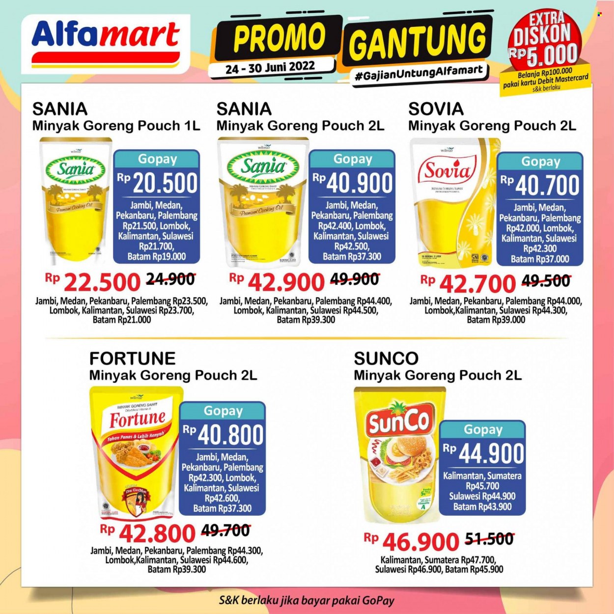 Promo Alfamart - 06/24/2022 - 06/30/2022 - Produk diskon - goreng, minyak, minyak goreng, minyak goreng pouch, vitamin. Halaman 10.
