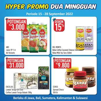 Promo Hypermart - 09/15/2022 - 09/28/2022.